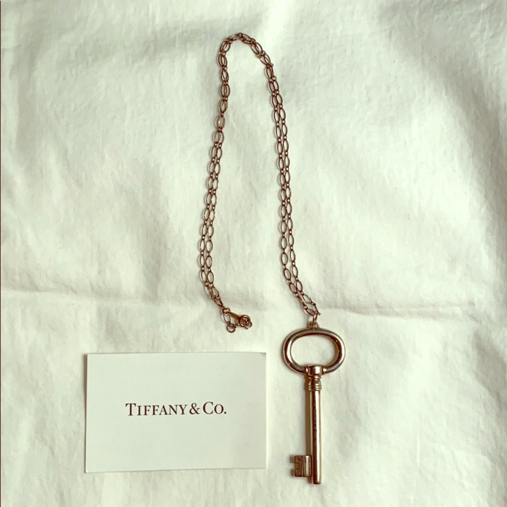 Tiffany & Co Oval Key Necklace